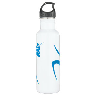 Light Blue Dancing Woman 710 Ml Water Bottle