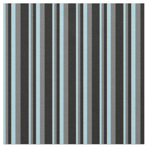 Light Blue, Dim Grey, and Black Coloured Pattern Fabric