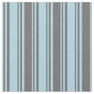 Light Blue & Dim Grey Coloured Pattern of Stripes Fabric