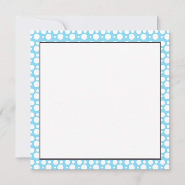 light blue dots, a simple, pleasant decoration (Front)