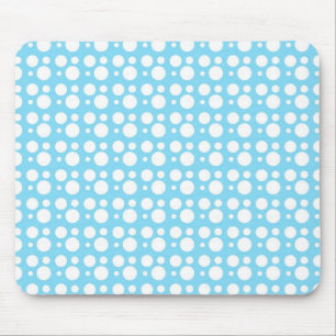 light blue dots mouse pad
