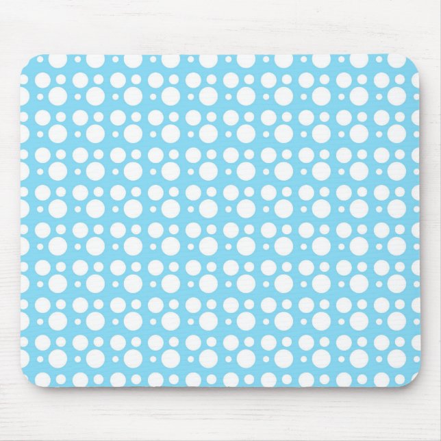 light blue dots mouse pad (Front)