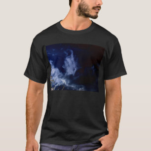 Light Blue Dragon Head Clouds and Negative Branche T-Shirt