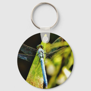 Light Blue Dragonfly Key Ring