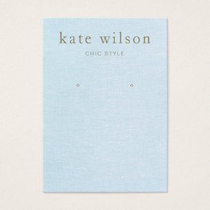 Light blue Earring Display Card