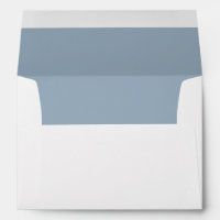 Light Blue Elegant Script Wedding Envelope