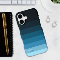 Light Blue Fade Gradient Color Stripes