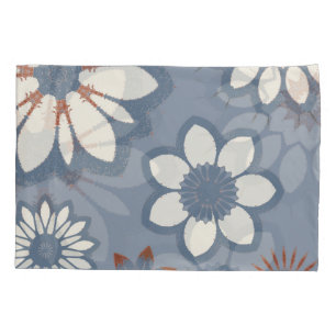 Light Blue Floral Pattern Pillowcase