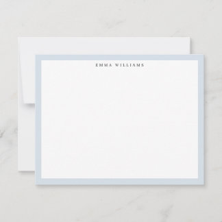Light Blue Frame Note Card