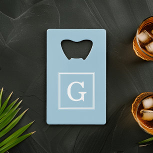 Light Blue Framed Monogram