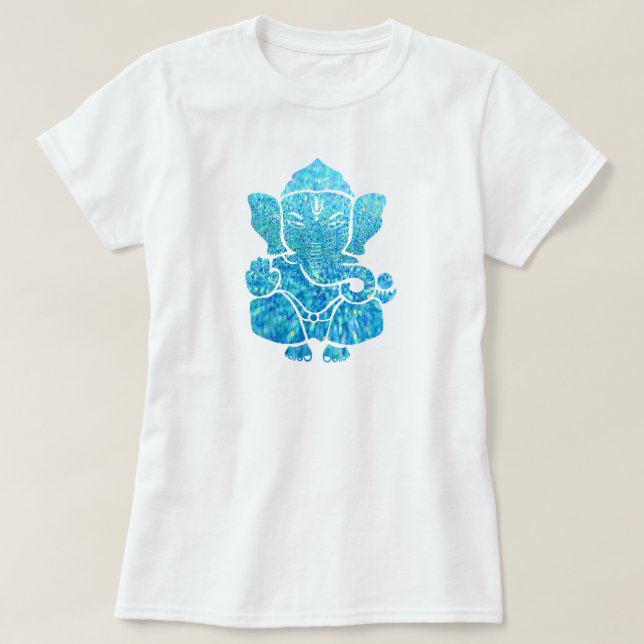 light blue Ganesha T-Shirt (Design Front)