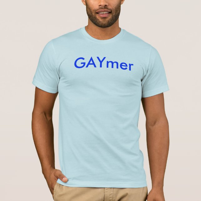 Light Blue GAYmer T-Shirt (Front)
