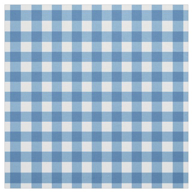 Light Blue Gingham Fabric (Swatch)