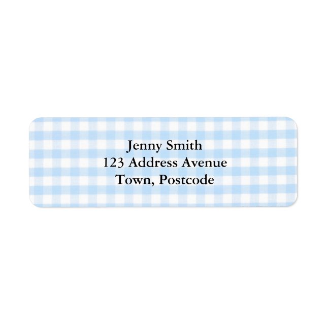 Light blue gingham pattern (Front)