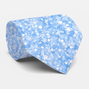 Light Blue Glitter And Sparkles Tie