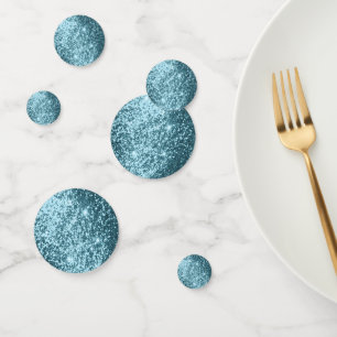 Light Blue Glitter Confetti