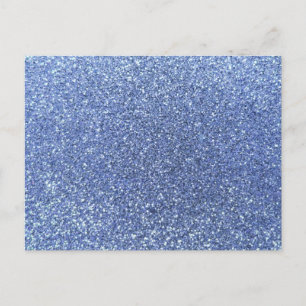 Light blue glitter postcard