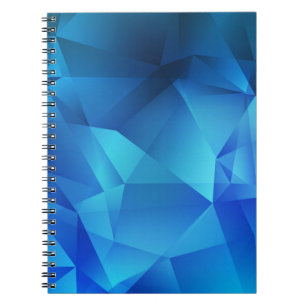 Light BLUE gradient triangles template. Creative i Notebook
