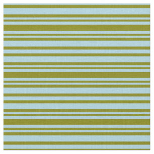 Light Blue & Green Coloured Lines Pattern Fabric
