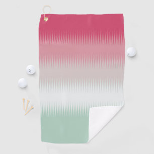 Light Blue Green Grey Grey Maroon Red Golf Towel