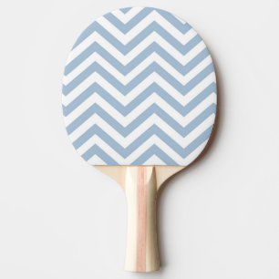 Light Blue Grunge Textured Chevron Ping Pong Paddle