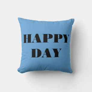 Light Blue Happy Day Cushion