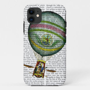 Light Blue Hot Air Balloon iPhone 11 Case
