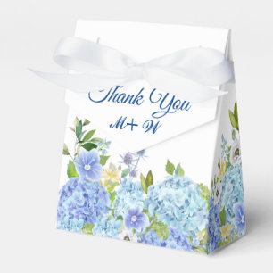 Light Blue Hydrangea Floral Gift Wedding Favour Bo Box