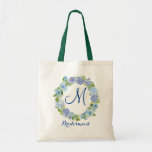 Light Blue Hydrangeas Floral Bridesmaid Tote Bag<br><div class="desc">Give your bridal party a tote bag that'll make them feel totally flattered! These totes come customised to say anything that you'd like. For further customisation,  please click the "customise further" link and use our design tool to modify this template.</div>