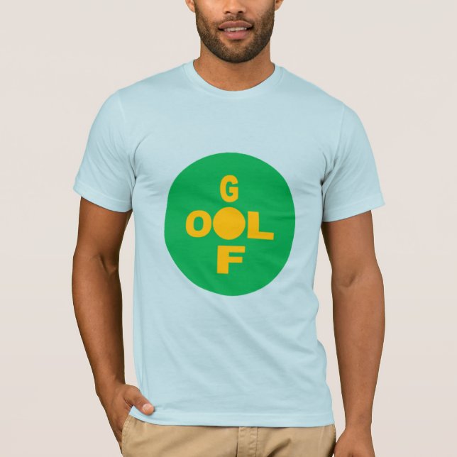 Light blue jersey t-shirt DESIGN GOLF (Front)