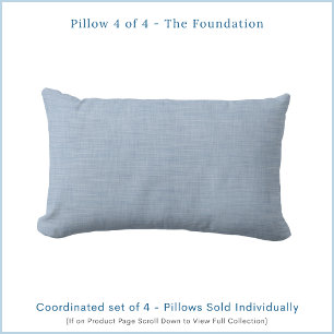 Light Blue Lumbar Cushion