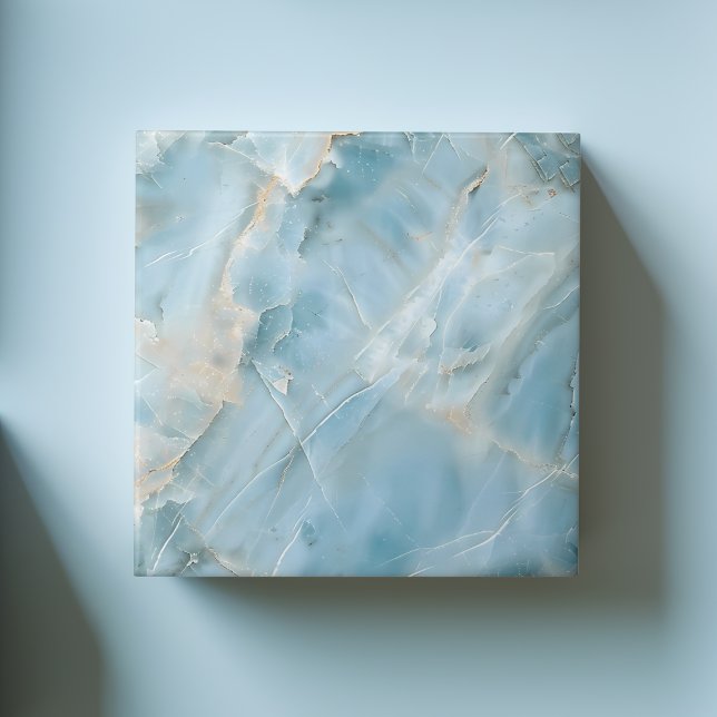 Light Blue Luxurious Gemstone Modern Aesthetic Tile (Light Blue Luxurious Gemstone Modern Aesthetic Ceramic Tile)