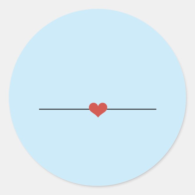 Light blue make your own Classic Round Sticker (Front)