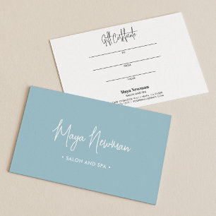 LIGHT BLUE MINIMAL SIGNATURE Monogram