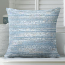 Light Blue Minimalist Throw Pillow