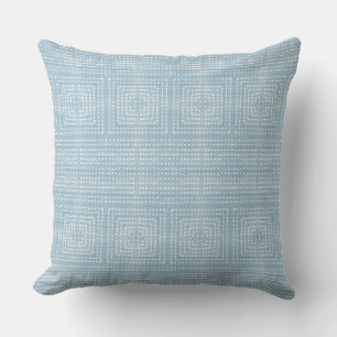 Light Blue Modern Coastal Cushion