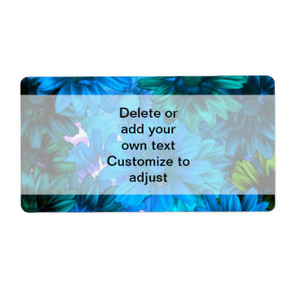 Light blue modern floral pattern
