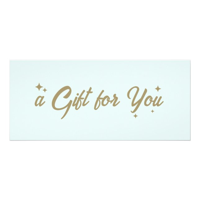 Light Blue Modern Retro Gift Certificate (Front)