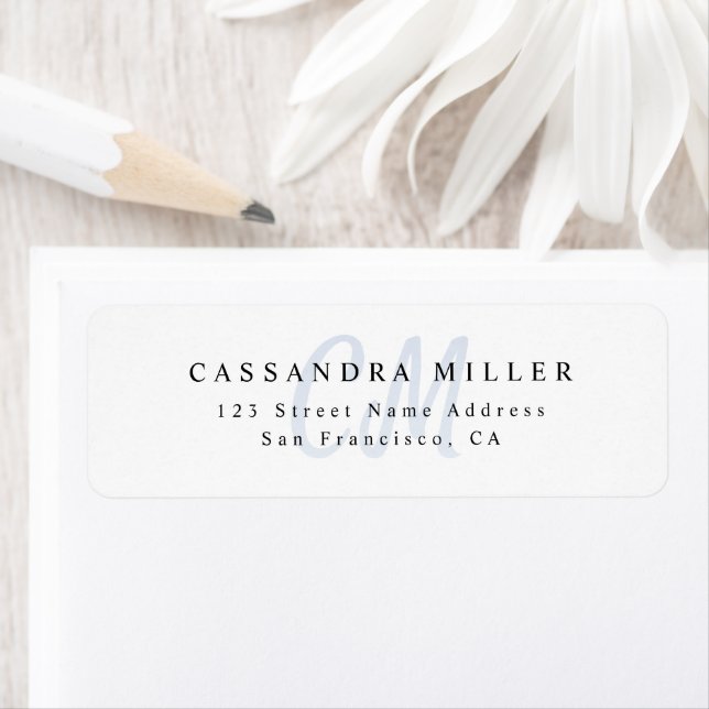 Light Blue Monogram Office Address (Insitu)