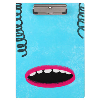 light blue monster Clipboard