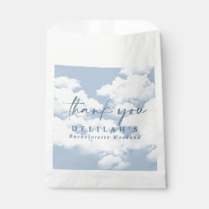 Light Blue "On Cloud Nine" Bachelorette Weekend Favour Bags