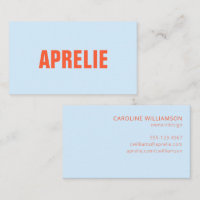 Light Blue Orange Bold Company Name Branding
