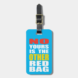 Light Blue Other Red Bag Luggage Tag