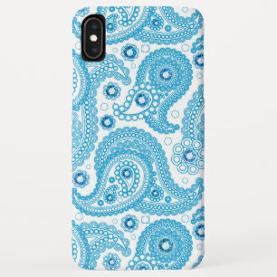 Light Blue Paisley Pattern With Diamonds Case-Mate iPhone Case