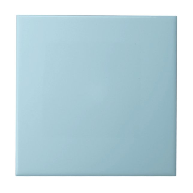 Light Blue Pale Pastel Solid Plain Colour Tile (Front)