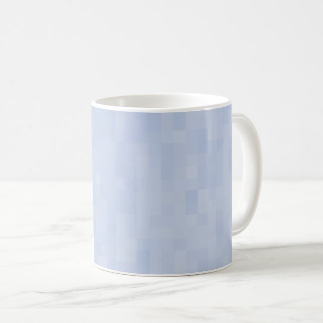 Light blue pattern - coffee mug (Front Right)