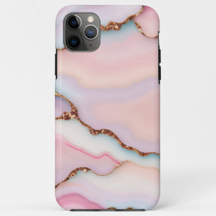 Light Blue Pink Marble Agate Modern Collection Case-Mate iPhone Case