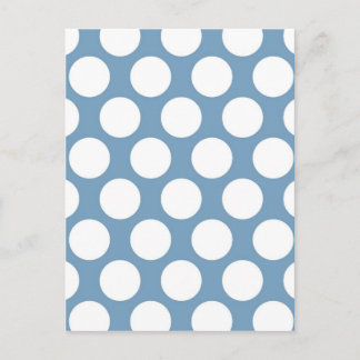 Light Blue Polkadot Postcard