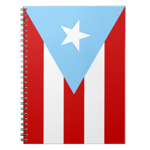 Light Blue Puerto Rican Flag Notebook