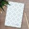 Light Blue Quatrefoil Pattern Personalised Name